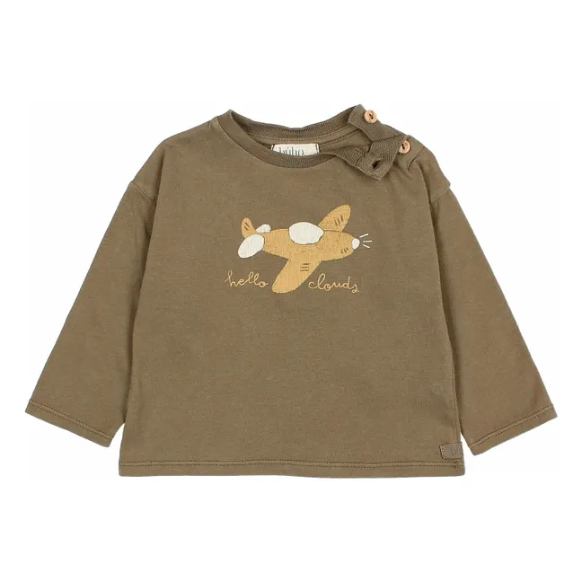 Bio-Baumwoll-T-Shirt von Plane | Khaki