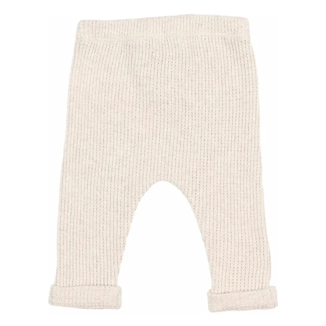 Waffle leggings | Ivory
