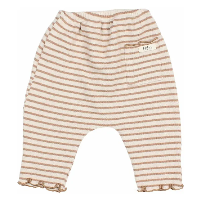 Jogger Rayures Soft | Ivoire