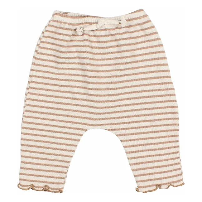 Jogger Rayures Soft | Ivoire