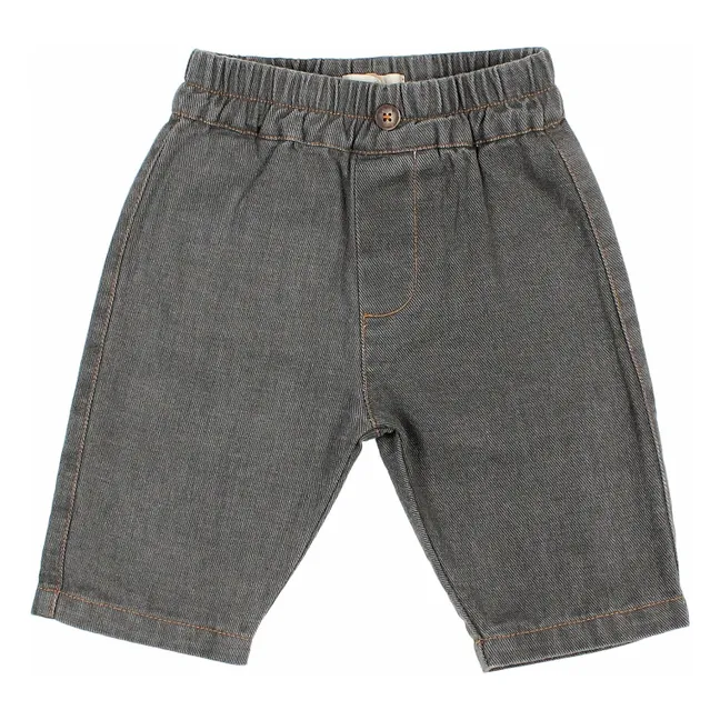 Pantalon Denim Bébé Coton Bio | Denim gris