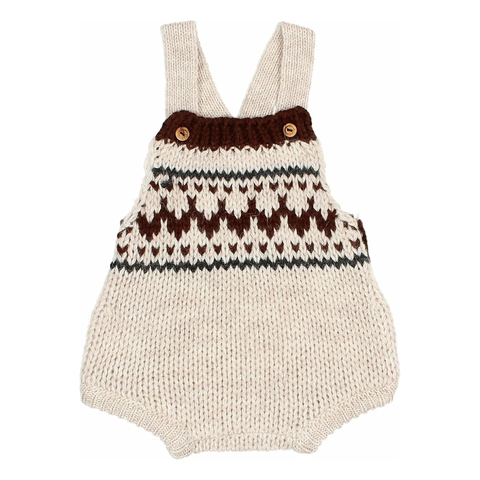 Búho - Barboteuse Laine 18 mois Ecru