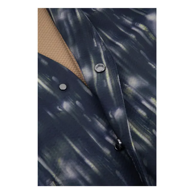Lightweight printed jacket | Navy blue