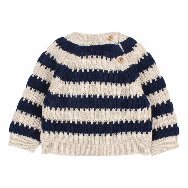 Wool Sweater | Navy blue