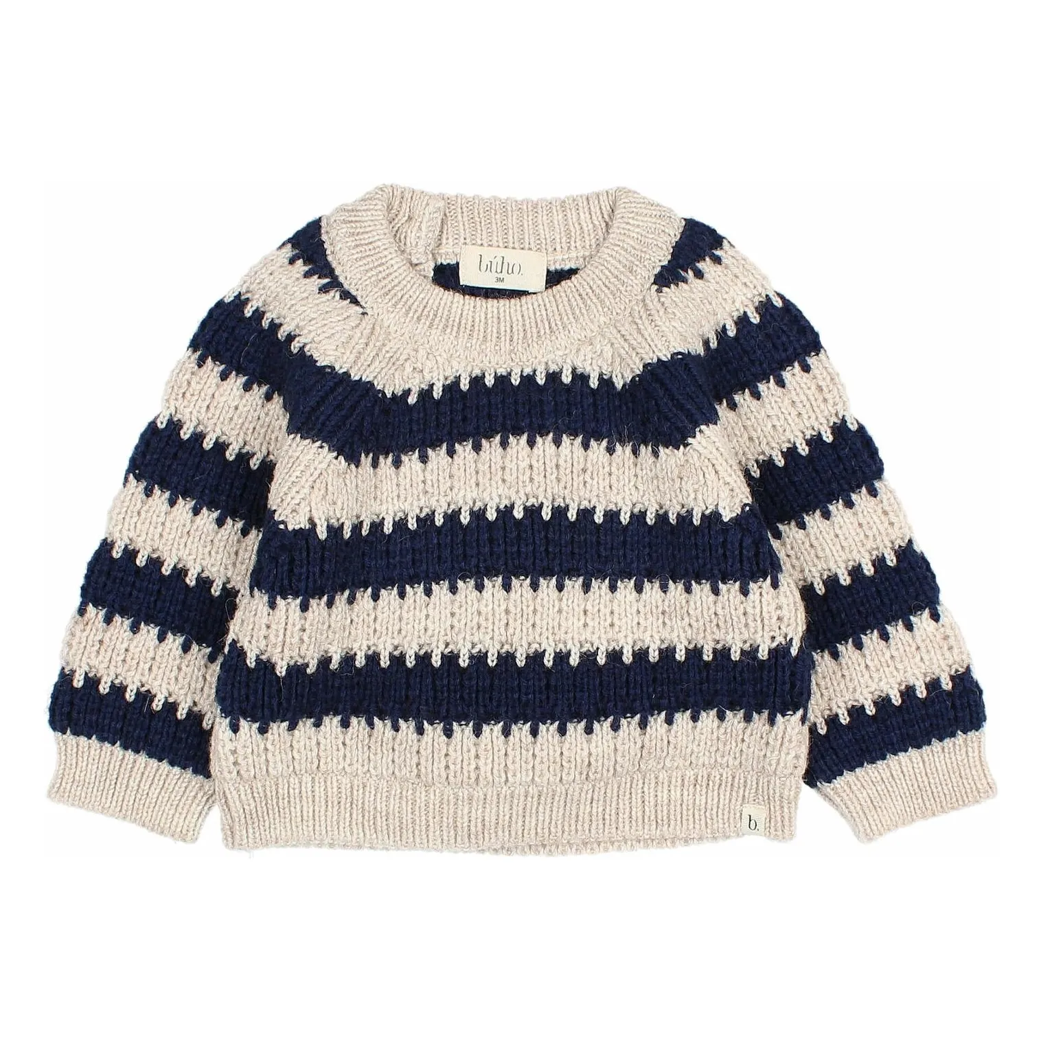 Búho Navy Blue Wool Sweater