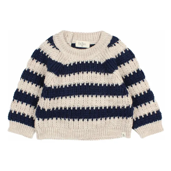 Wool Sweater | Navy blue
