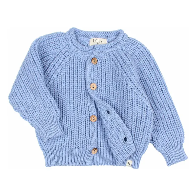 Wool Cardigan | Blue