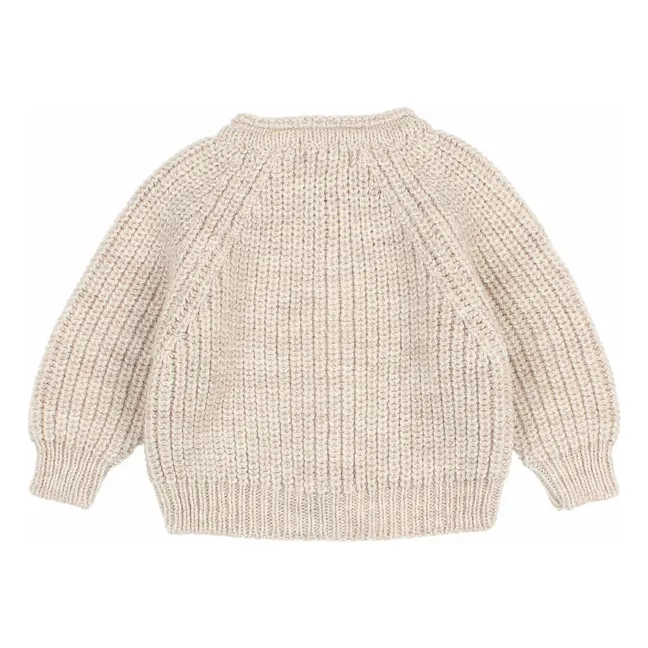 Wool Cardigan | Beige