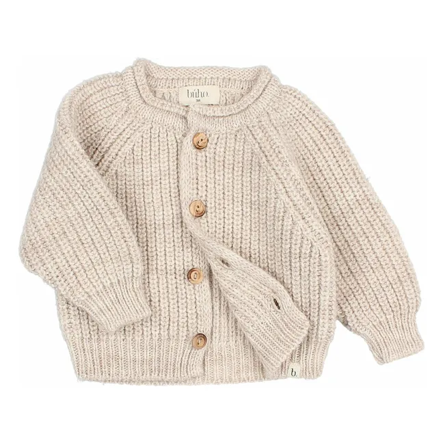 Wool Cardigan | Beige