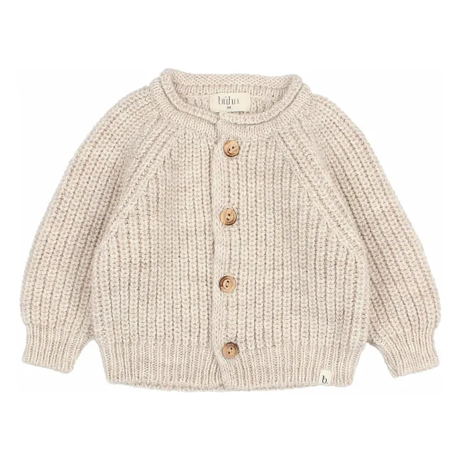 Wool Cardigan | Beige