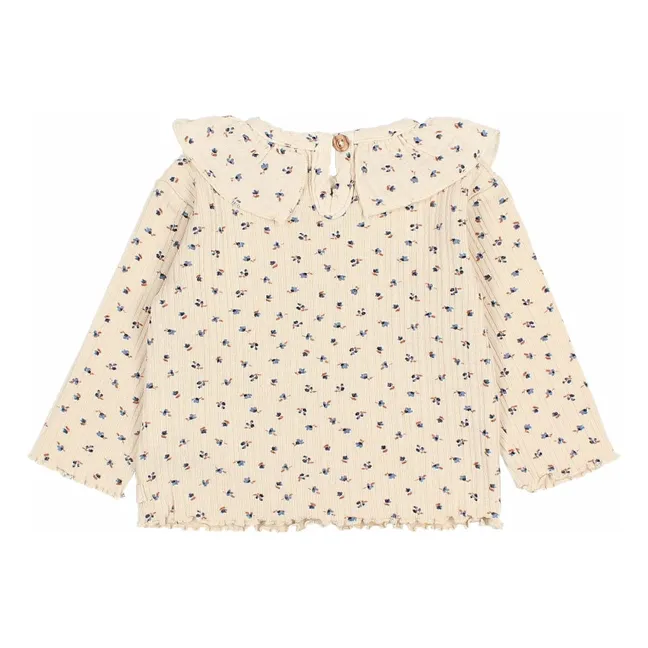 Ribbed T-shirt | Ivory