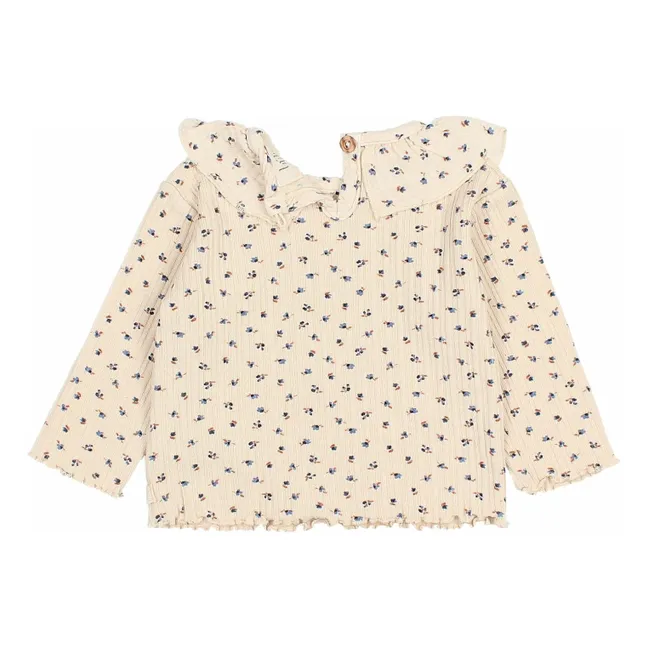 Ribbed T-shirt | Ivory