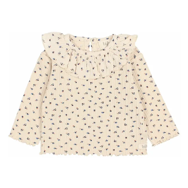 Ribbed T-shirt | Ivory