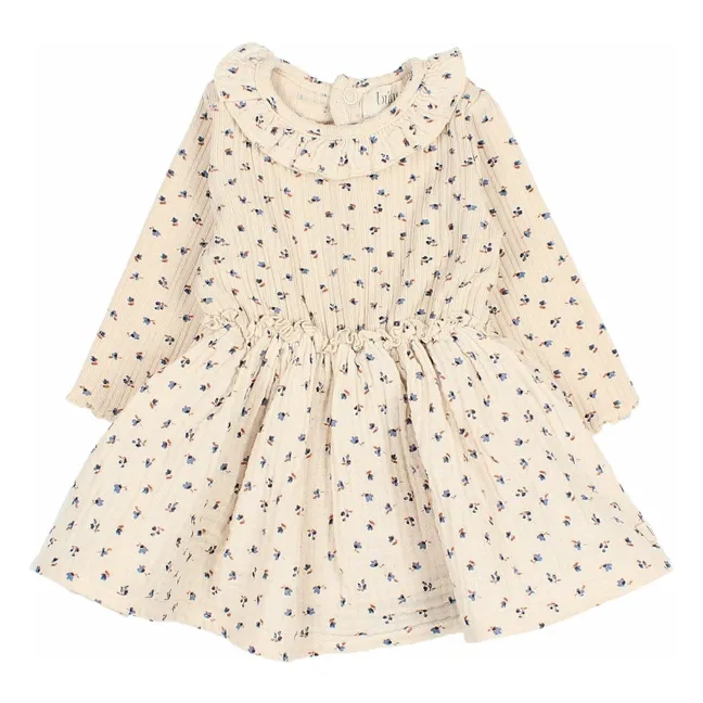 Vestido de canalé | Marfil
