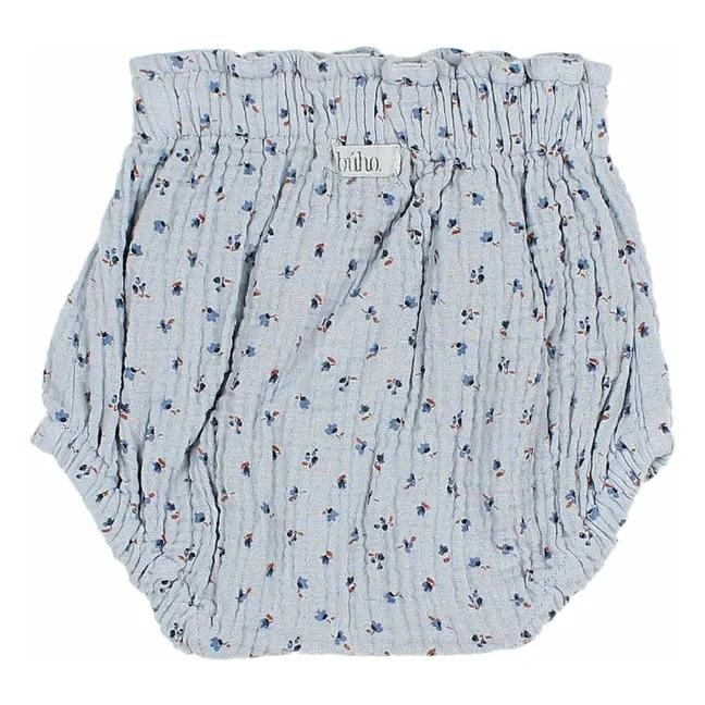 Bloomer de gasa de algodón orgánico | Azul Gris