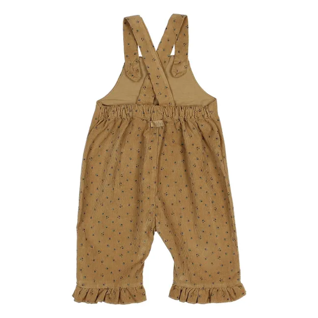 Organic Cotton Corduroy Dungarees | Ochre