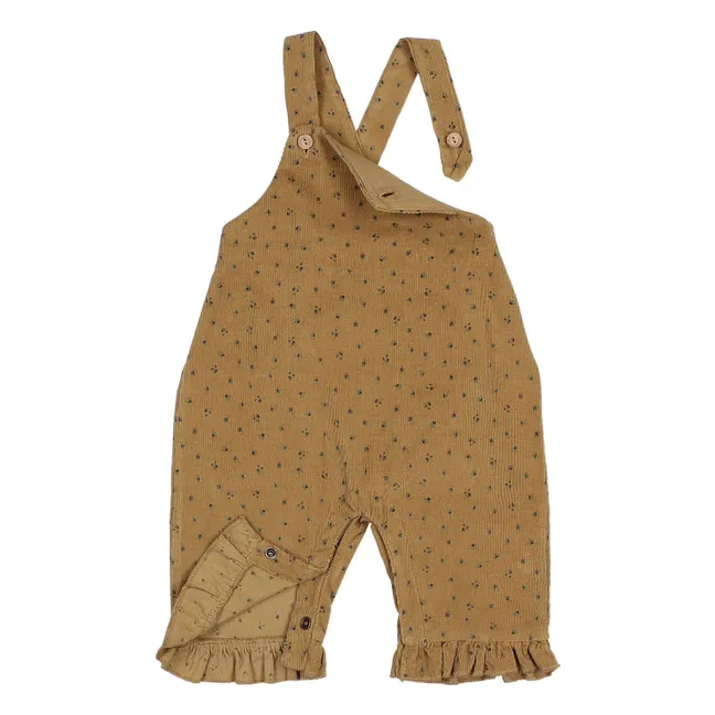 Organic Cotton Corduroy Dungarees | Ochre
