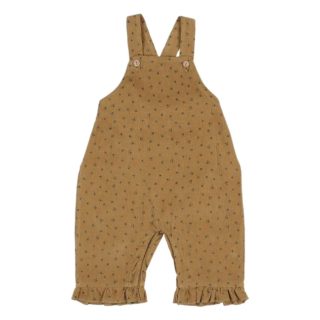 Organic Cotton Corduroy Dungarees | Ochre