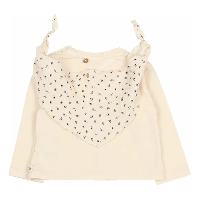 T-shirt Foulard Coton Bio | Ivoire