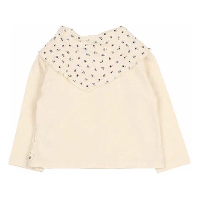 T-shirt Foulard Coton Bio | Ivoire