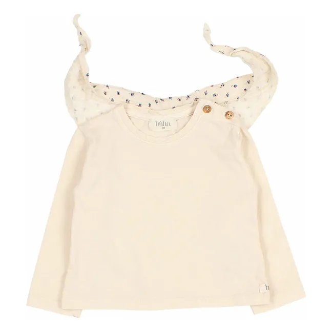 T-shirt Foulard Coton Bio | Ivoire