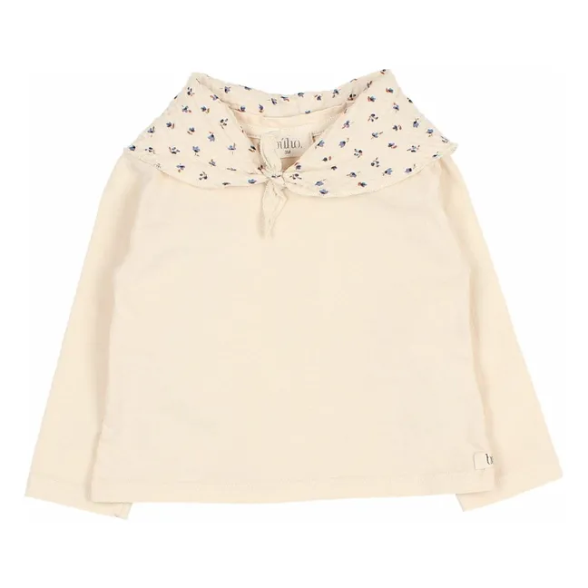 T-shirt Foulard Coton Bio | Ivoire