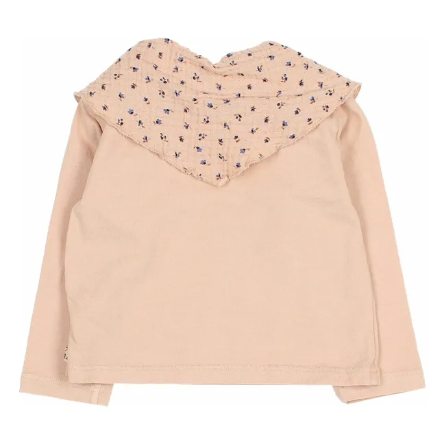 Bio-Baumwollschal-T-Shirt | Rosa