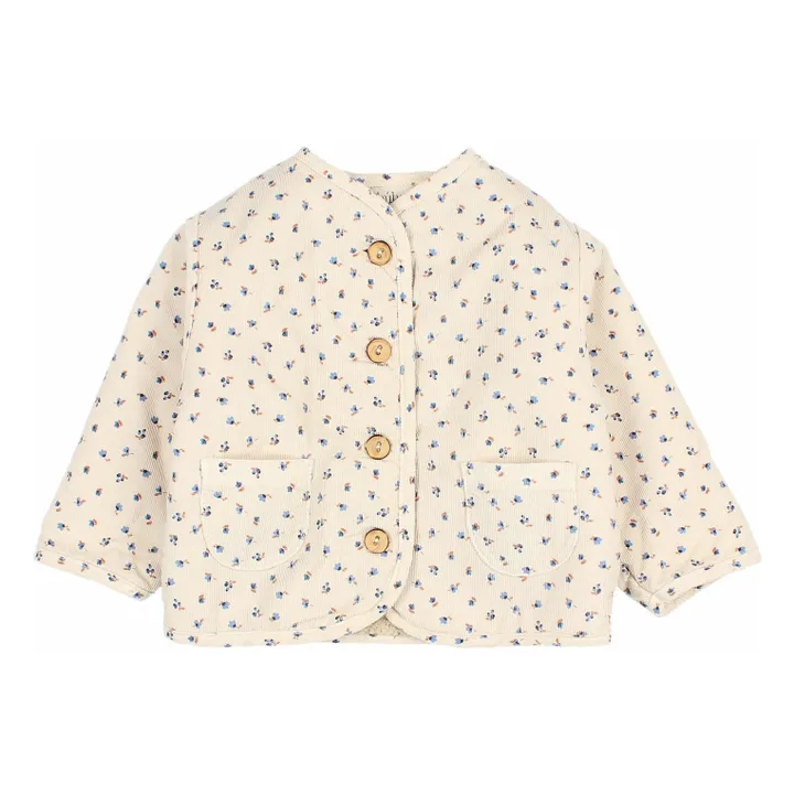 Veste Fourrée Bébé Coton Bio | Ivoire- Image produit n°0