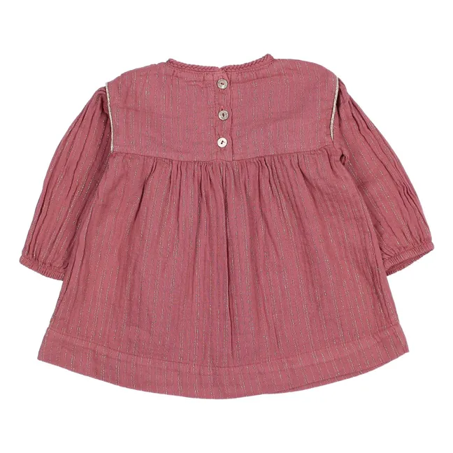 Robe Lurex Coton Bio | Mauve