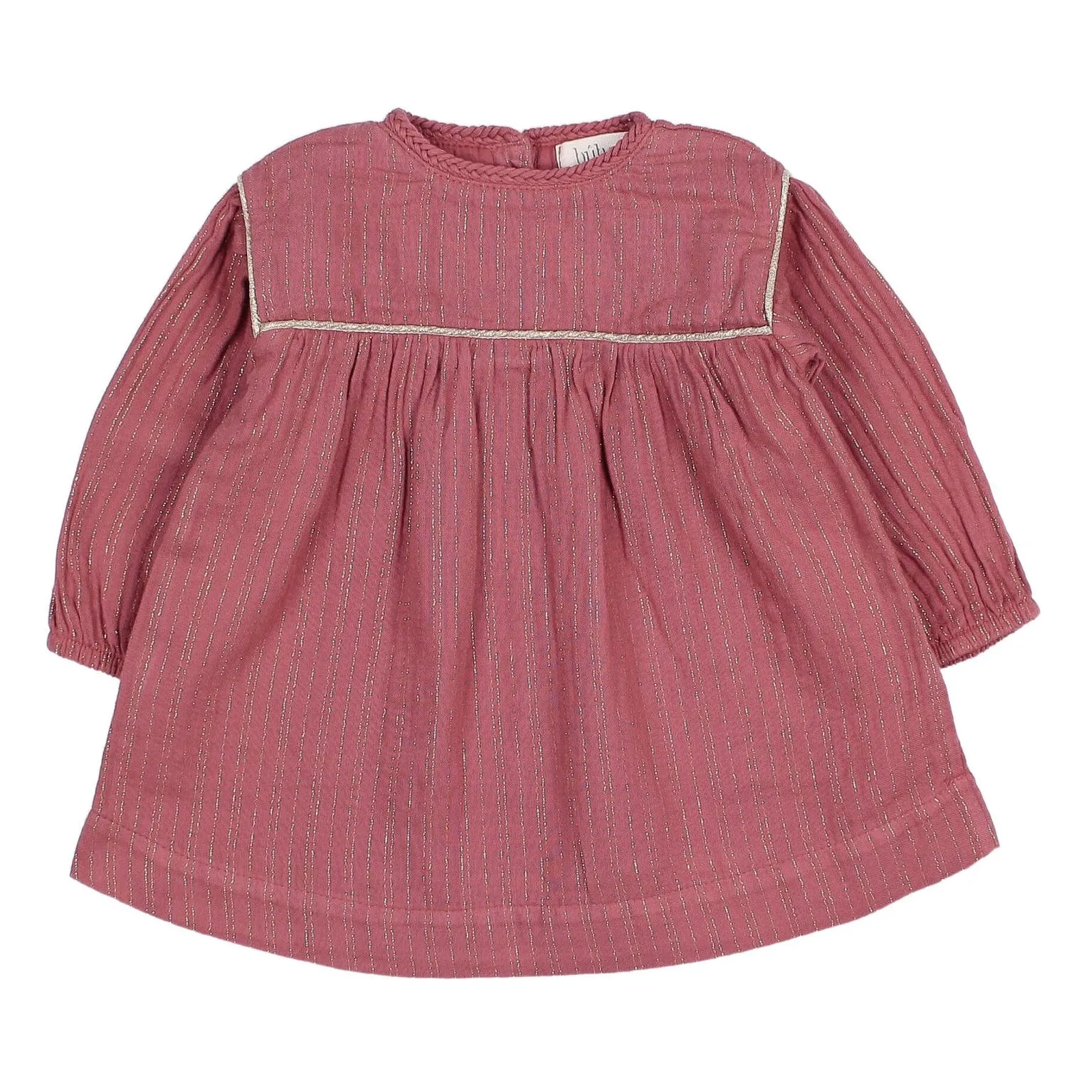 Búho Mauve Lurex Organic Cotton Dress