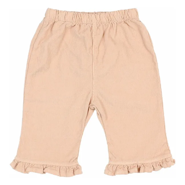Pantalones de pana de algodón ecológico | Rosa