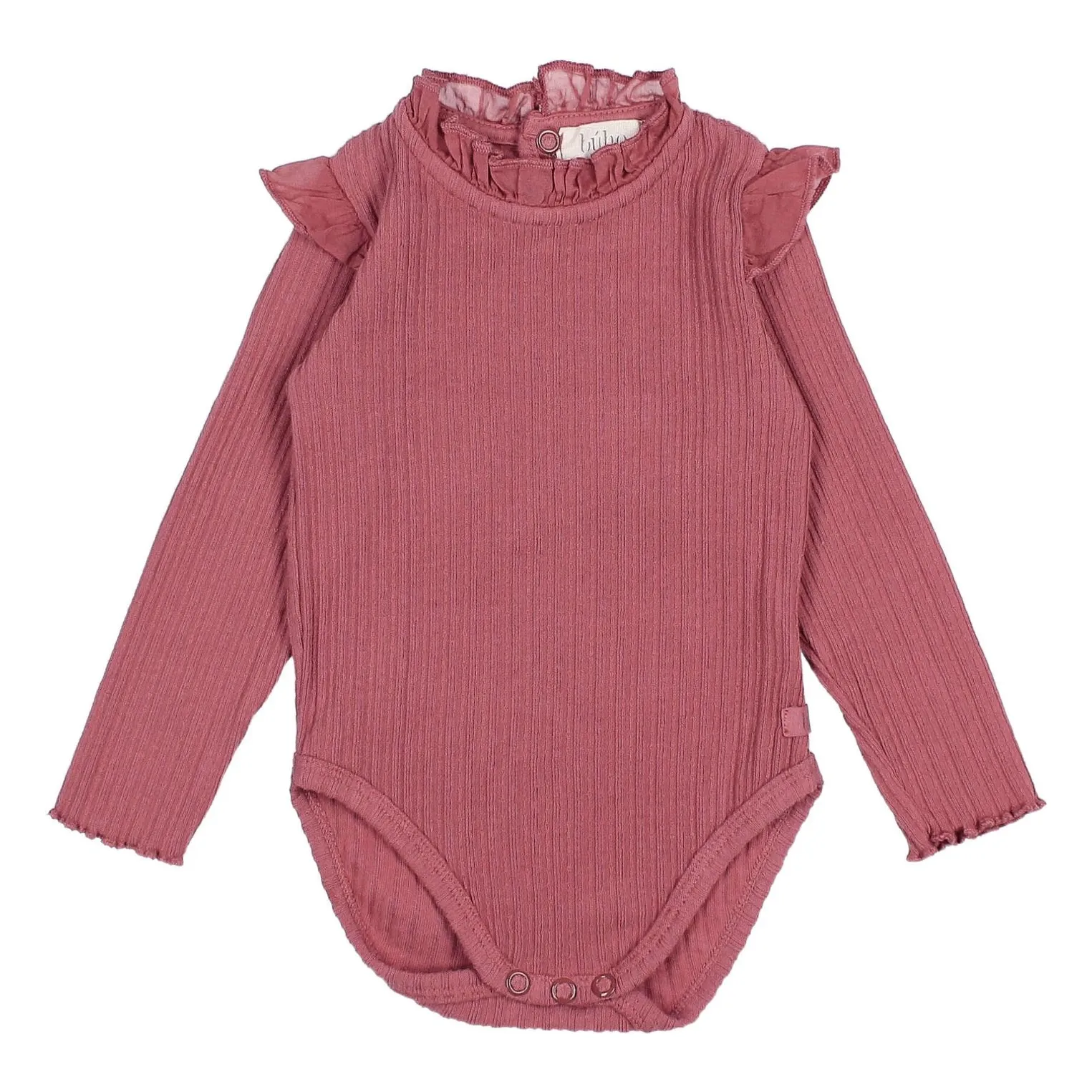 Búho - Body Manches Longues Fille - 3 mois - Mauve - Coton