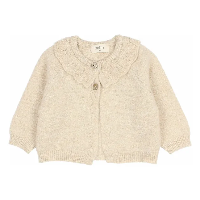Cardigan Lurex | Beige