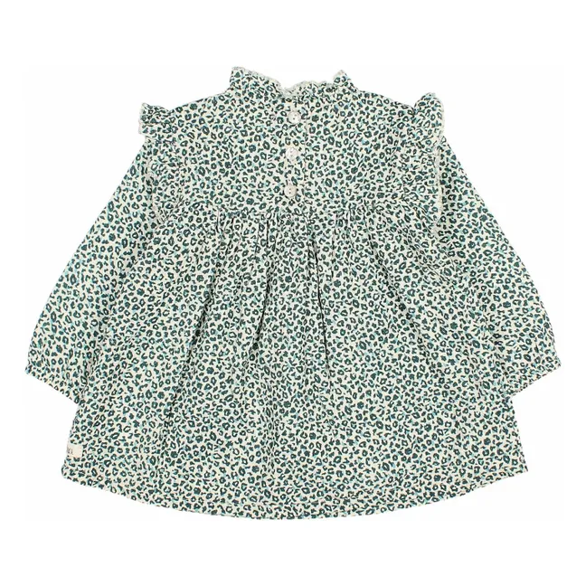 Robe Volants | Vert Cèdre