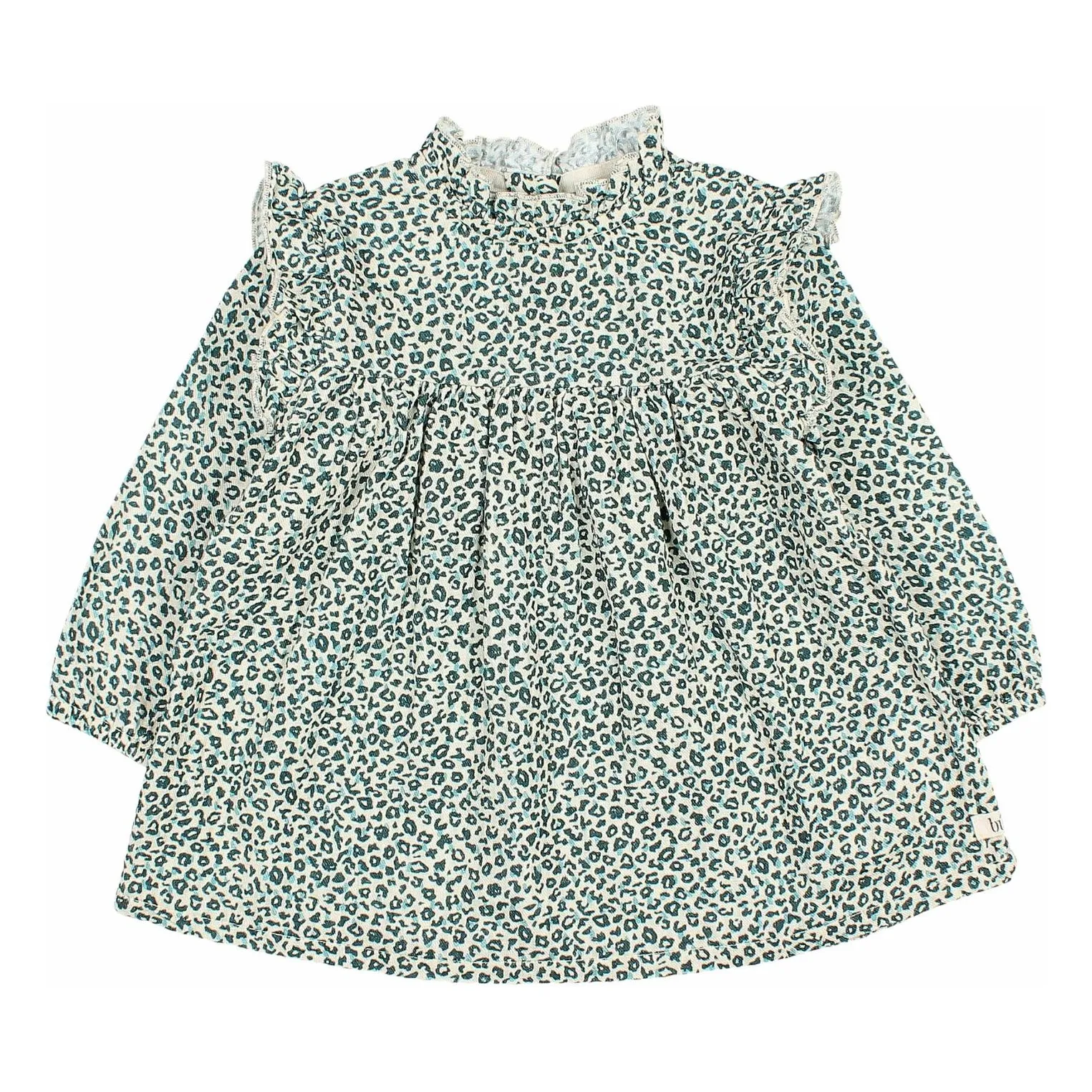 Búho Cedar Green Ruffle Dress