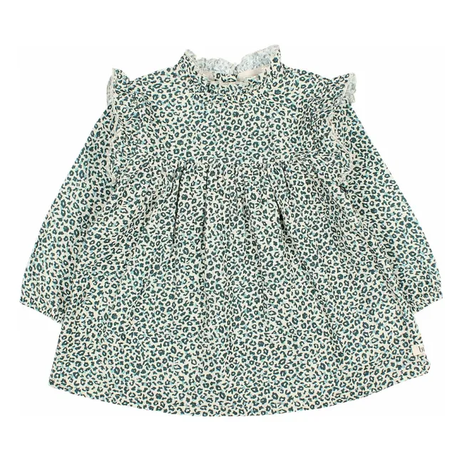 Robe Volants | Vert Cèdre