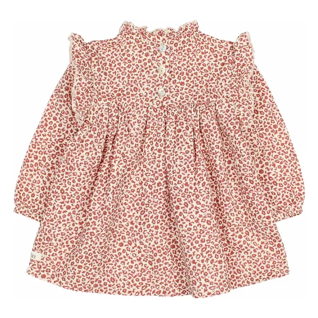 Vestido de volantes | Burdeos