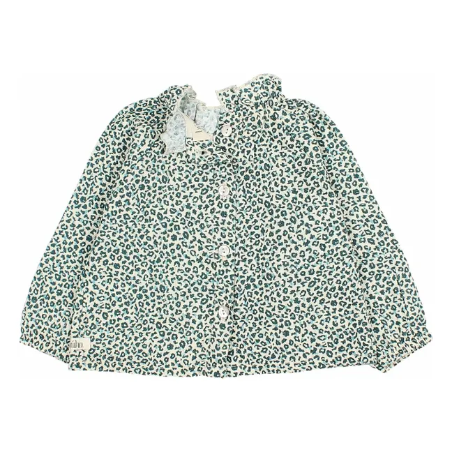 Blouse Volants Bébé | Vert Cèdre