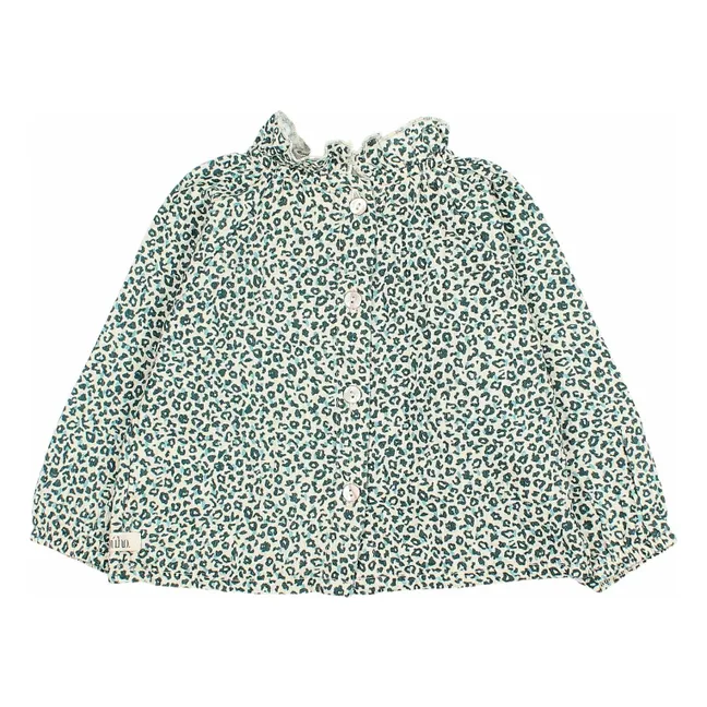 Blouse Volants Bébé | Vert Cèdre