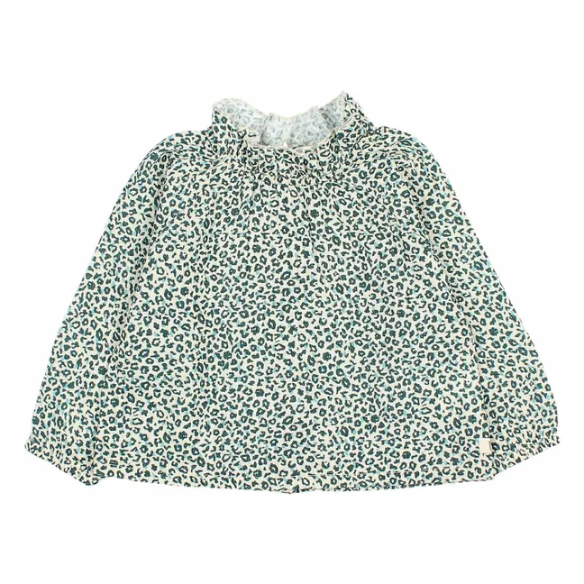 Blouse Volants Bébé | Vert Cèdre