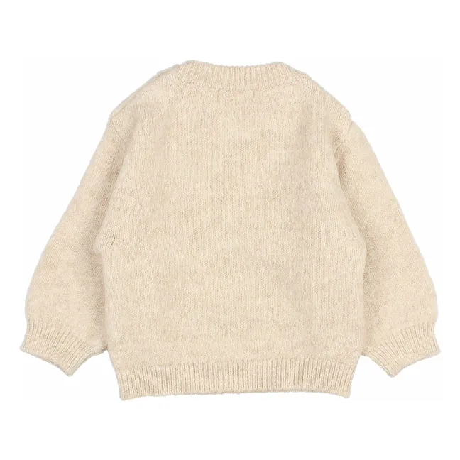 Recycled Fiber Baby Sweater | Beige