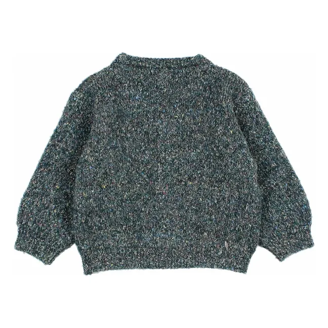 Recycled Fiber Baby Cardigan | Cedar Green
