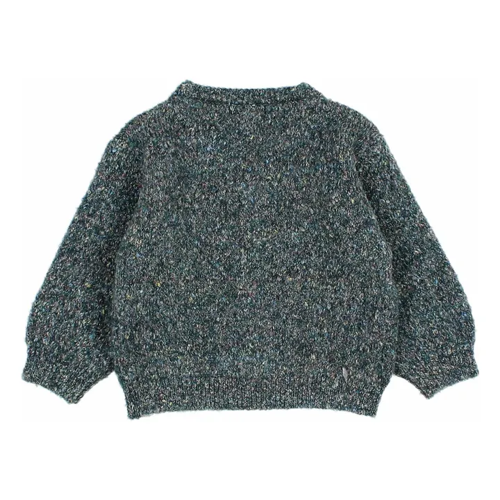 Cardigan Bébé Fibres Recyclées | Vert Cèdre- Image produit n°4