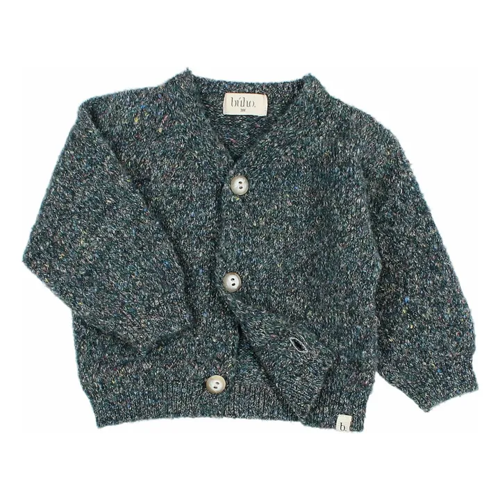 Cardigan Bébé Fibres Recyclées | Vert Cèdre- Image produit n°3