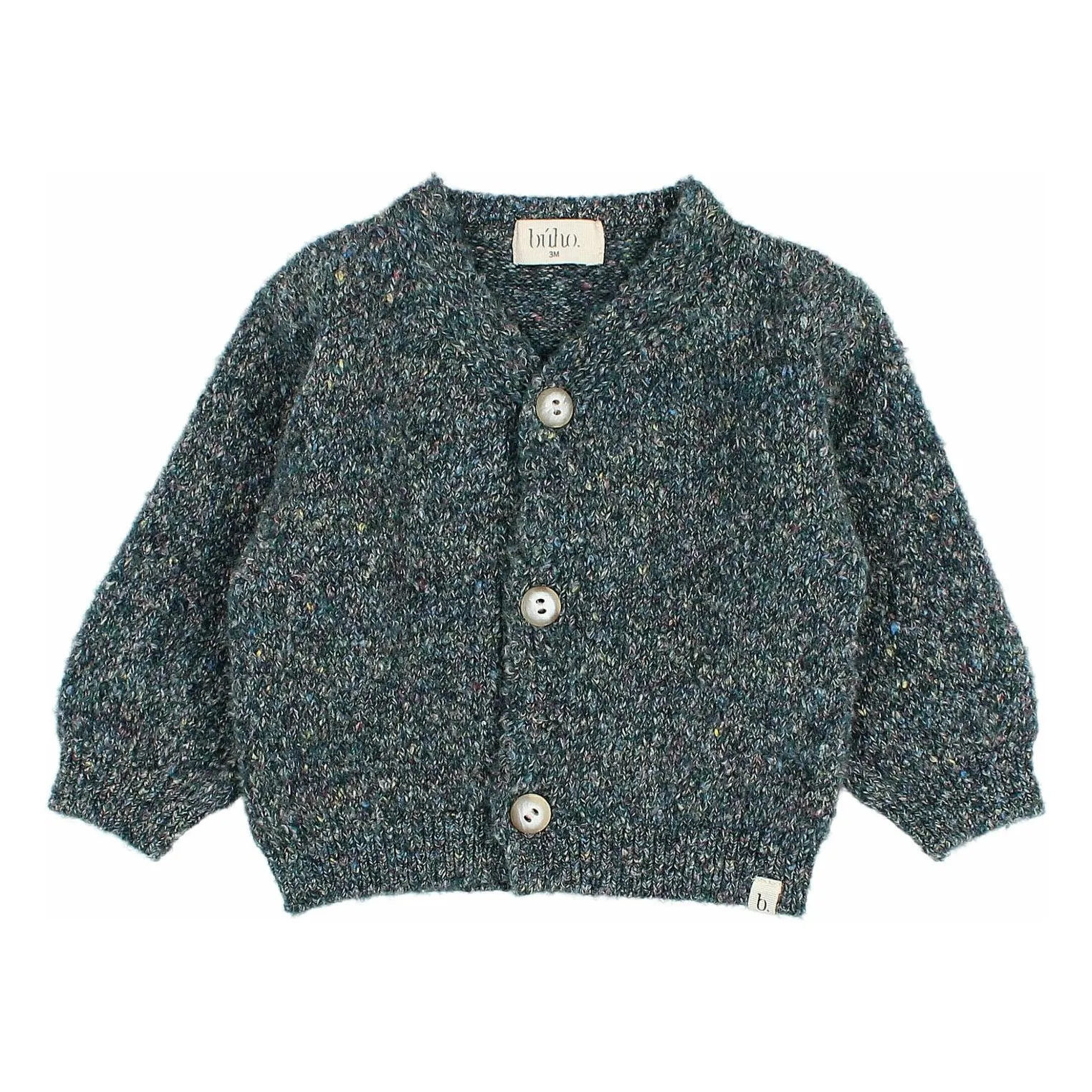 Búho - Cardigan Bébé Coton/Laine 6 mois Vert Cèdre