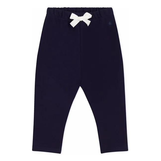Pantalon Molletonné Coton Bio | Bleu nuit