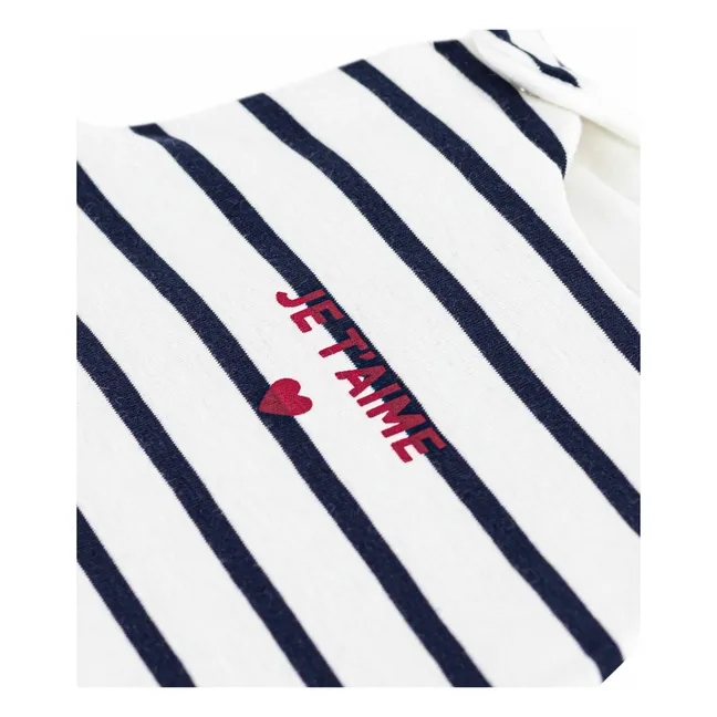 Sacco a pelo Je T'aime Coton Ouatiné | Bianco