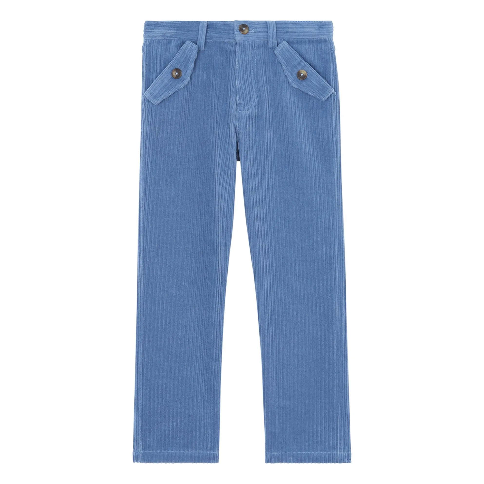 Tartine Et Chocolat Boys Grey Blue Corduroy Pants