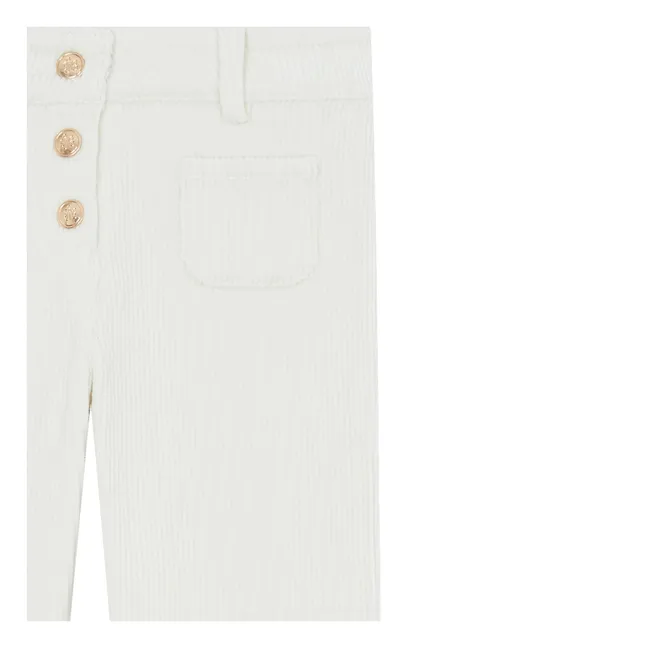 Pantalones de pana Bolsillos delanteros | Nácar