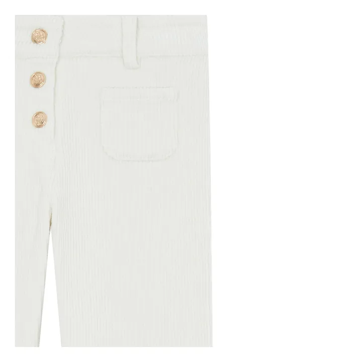 Pantalon Velours Côtelé Poches Devant | Nacre- Image produit n°2